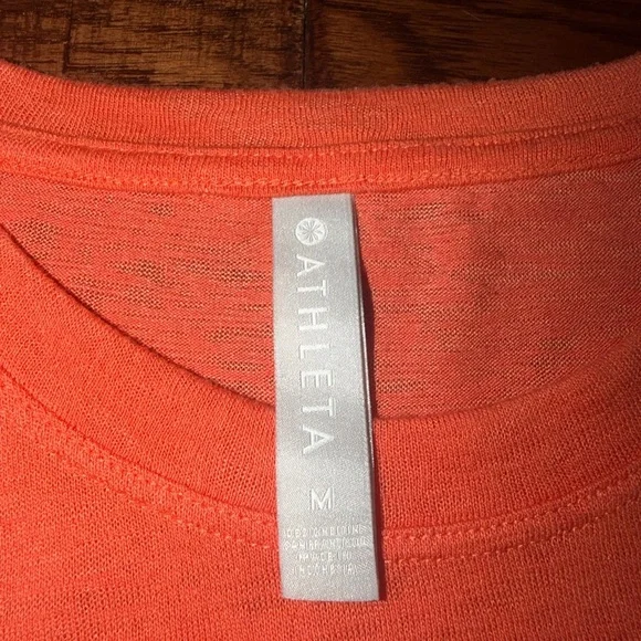 Athleta Orange Sleeveless Tank Top - Picture 4 of 4